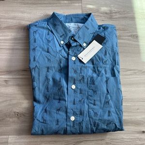 Banana republic untucked slim fit button down